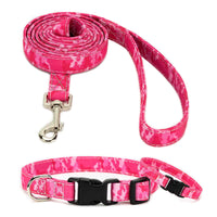 Pink Camo Collar, Bracelet & Leash Combo