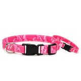 Pink Camo Collar & Bracelet Set